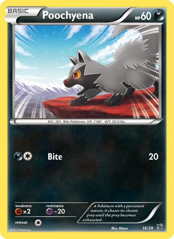 Poochyena #16 – Kalos Starter Set card