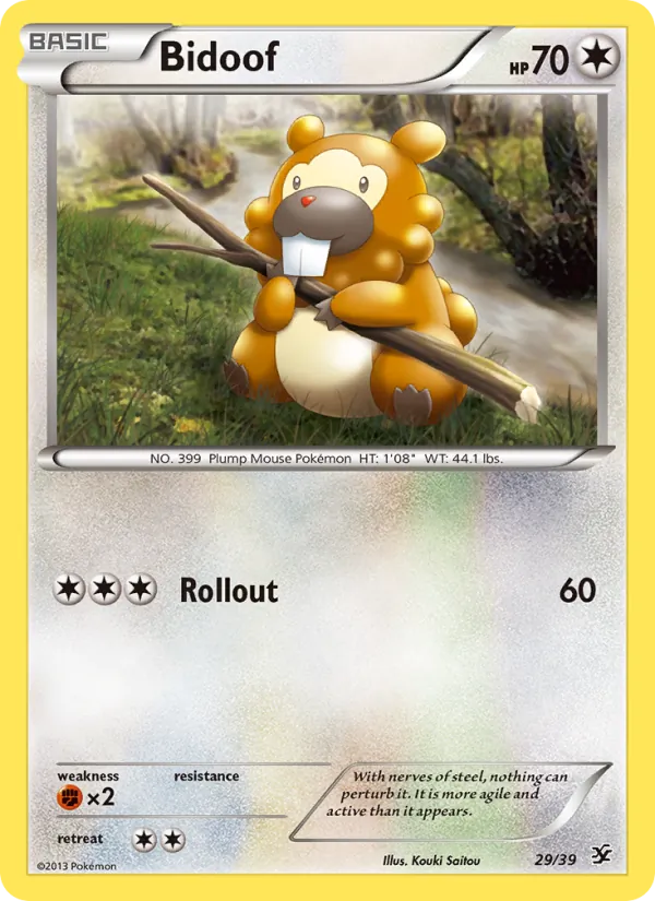 Bidoof #29 – Kalos Starter Set card