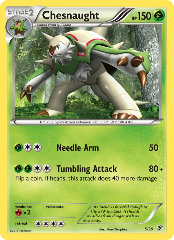 Chesnaught #5 – Kalos Starter Set card