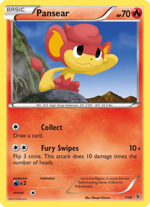Pansear #7 – Kalos Starter Set card