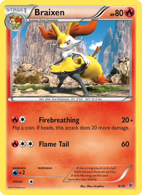 Braixen #9 – Kalos Starter Set card