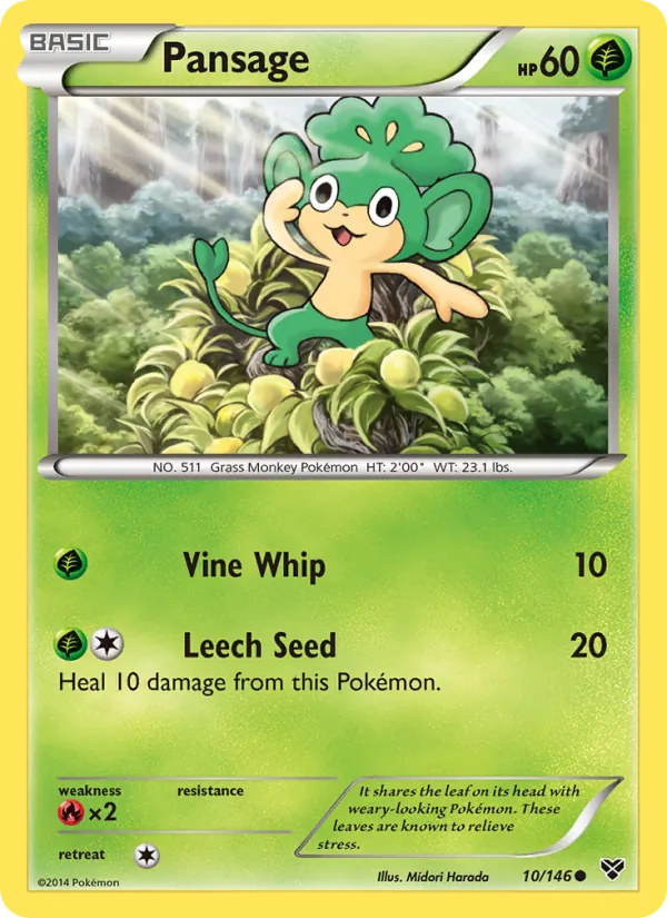 Pansage #10 – XY card