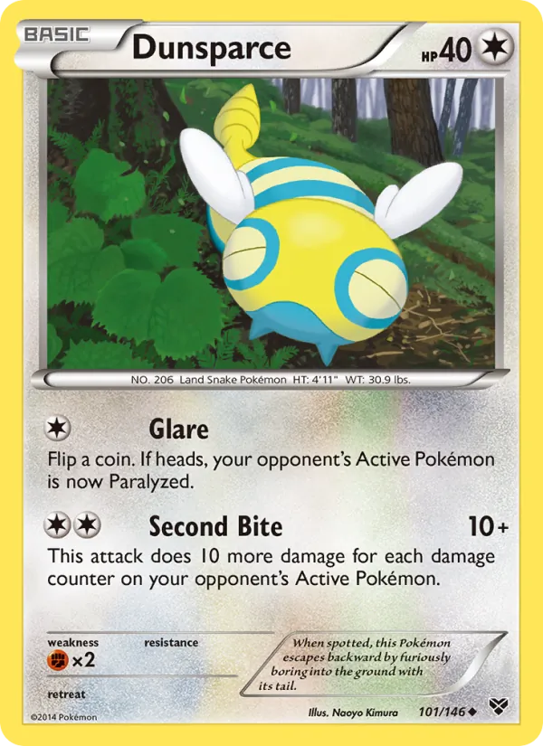 Dunsparce #101 – XY card