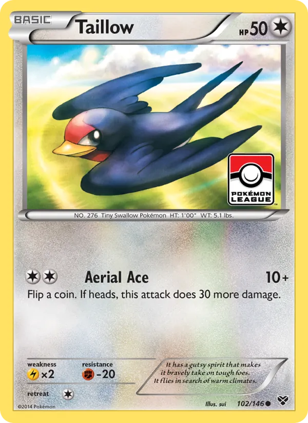Taillow #102 – XY card