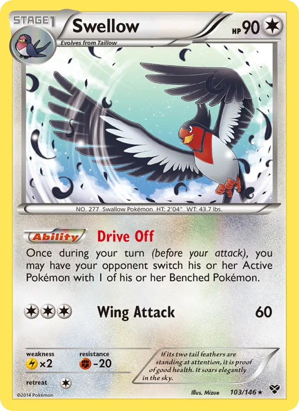 Swellow #103 – XY card