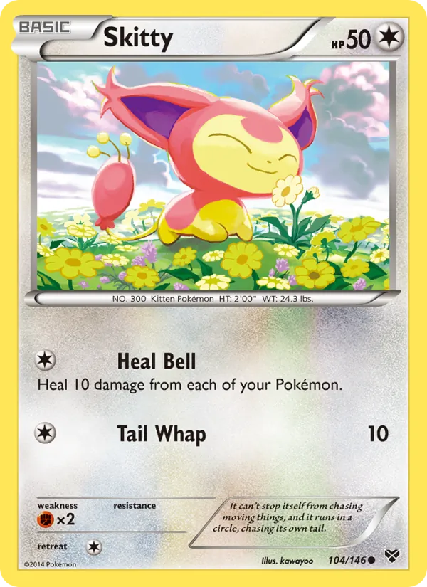 Skitty #104 – XY card
