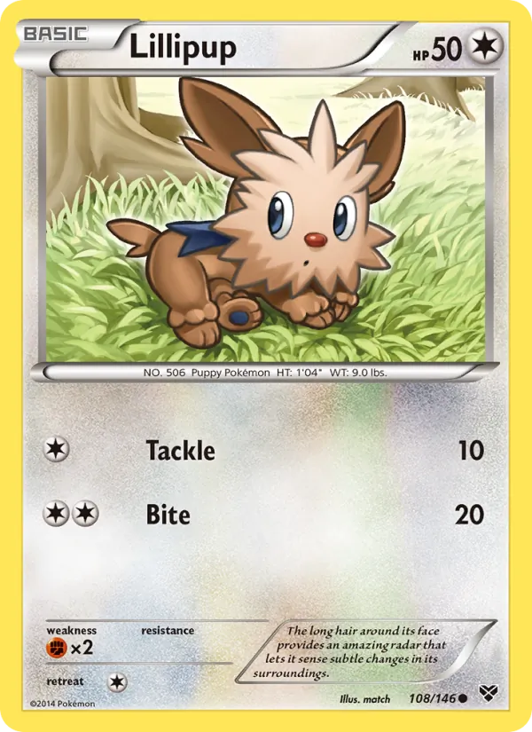 Lillipup #108 – XY card