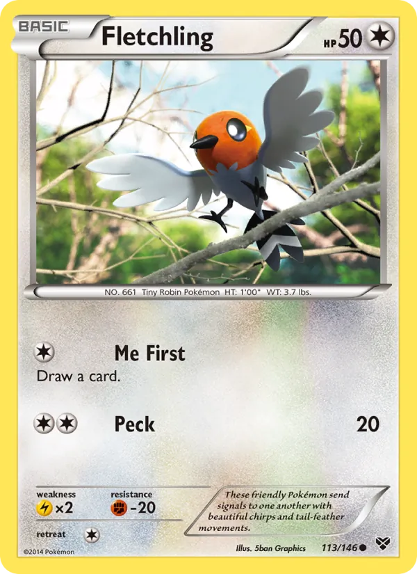 Fletchling #113 – XY card