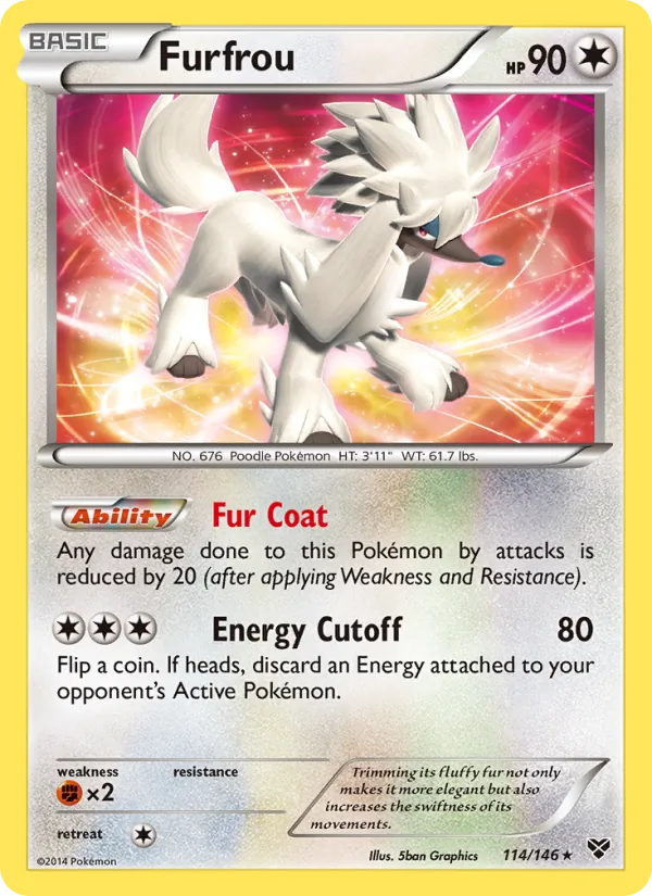 Furfrou #114 – XY card