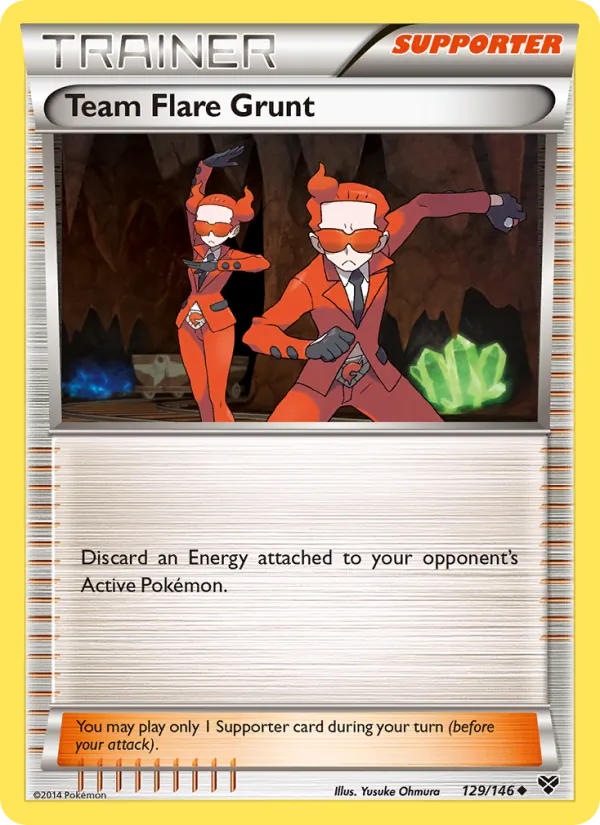 Team Flare Grunt #129 – XY card