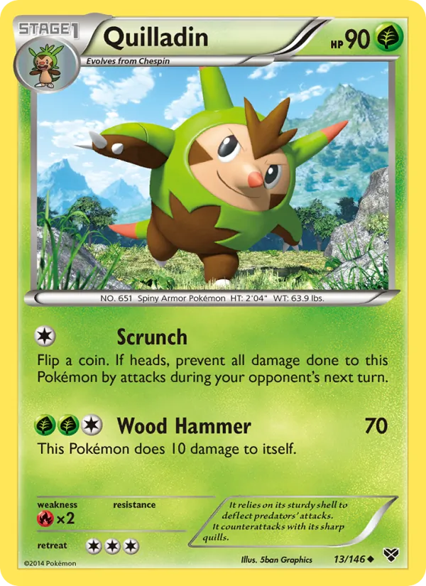 Quilladin #13 – XY card