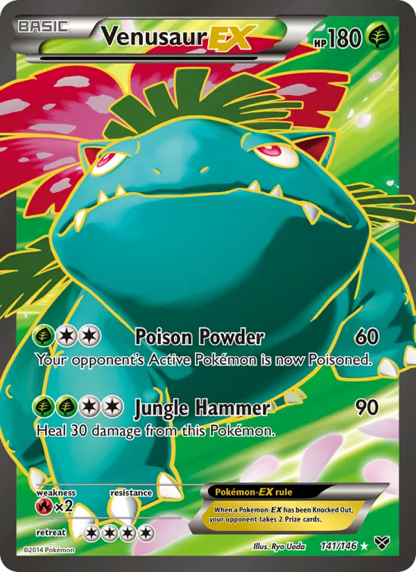 Venusaur EX #141 – XY card