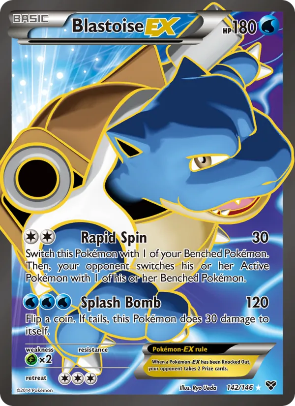 Blastoise EX #142 – XY card