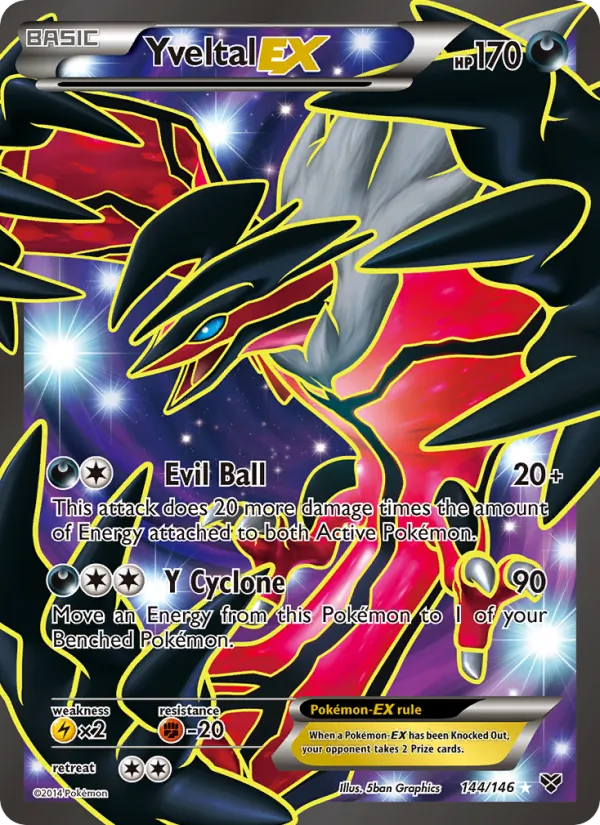 Yveltal EX #144 – XY card