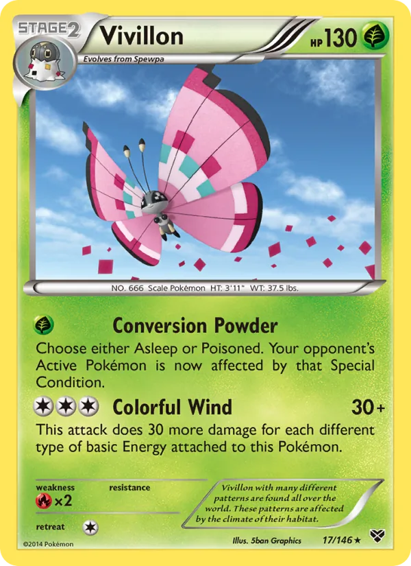 Vivillon #17 – XY card