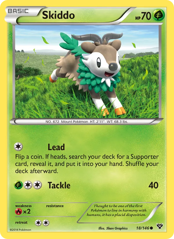 Skiddo #18 – XY card