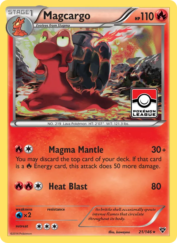 Magcargo #21 – XY card