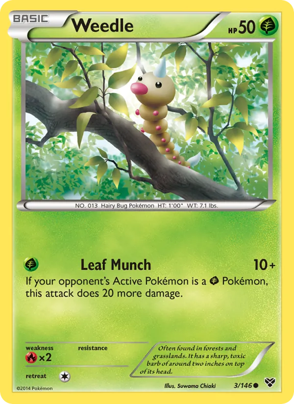 Weedle #3 – XY card