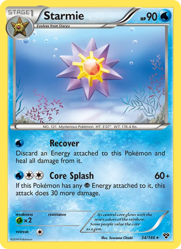 Starmie #34 – XY card