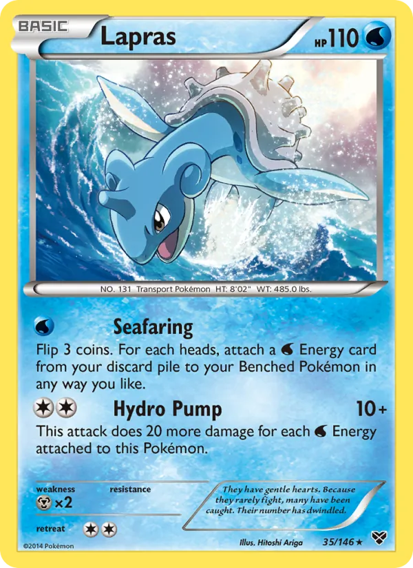 Lapras #35 – XY card