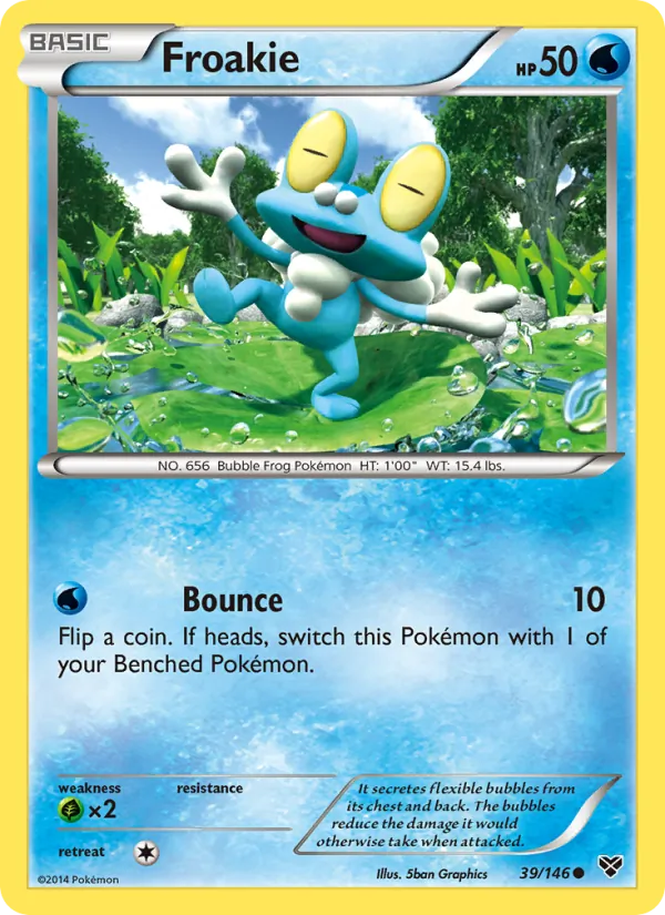 Froakie #39 – XY card