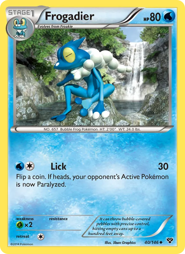 Frogadier #40 – XY card