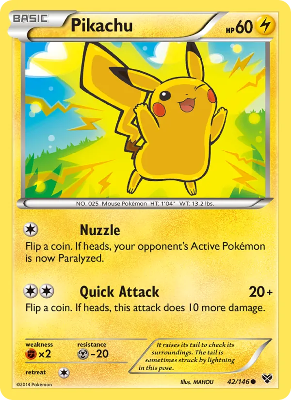 Pikachu #42 – XY card