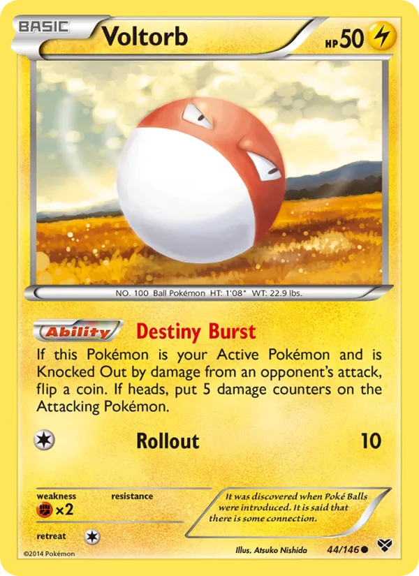 Voltorb #44 – XY card