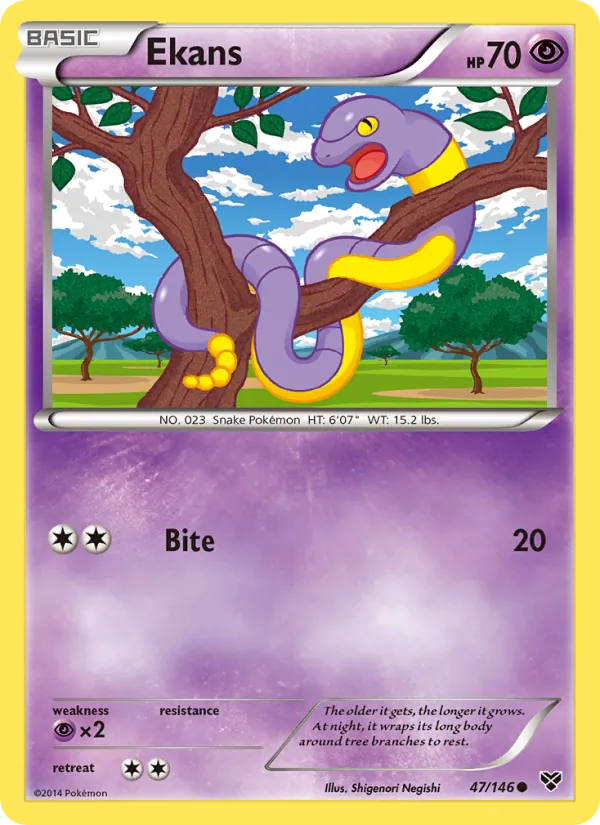 Ekans #47 – XY card