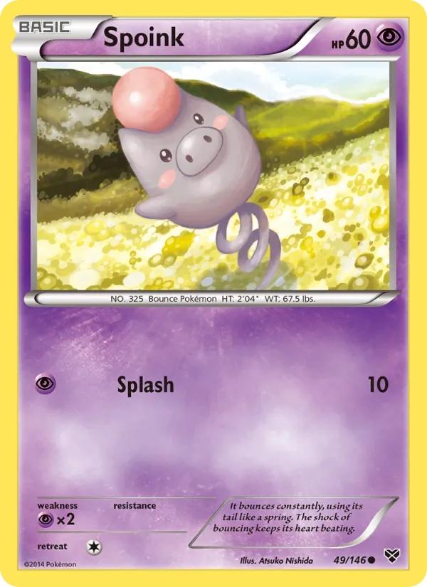Spoink #49 – XY card