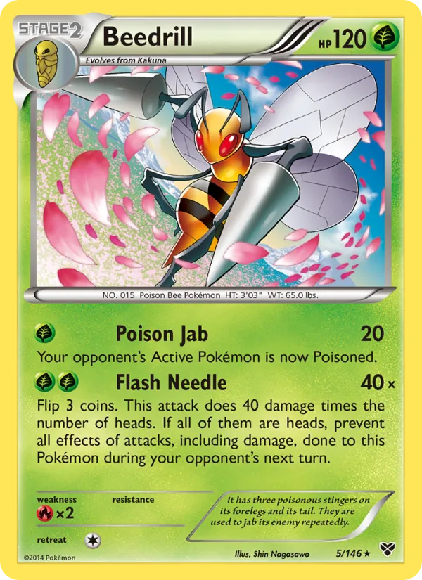 Beedrill #5 – XY card