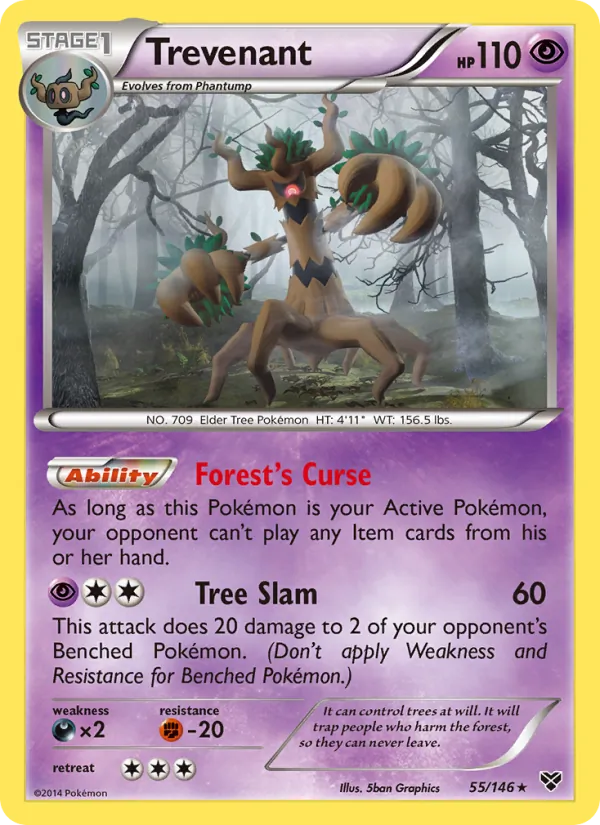 Trevenant #55 – XY card