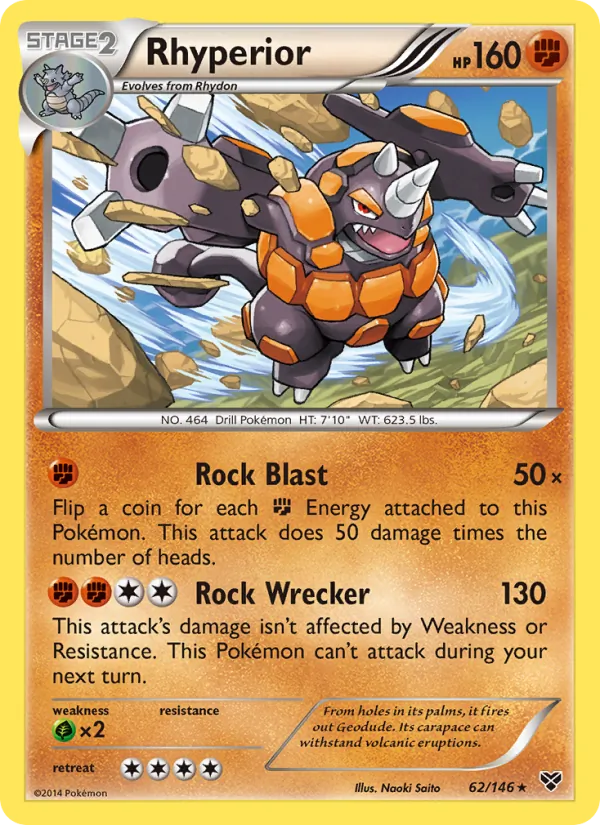 Rhyperior #62 – XY card