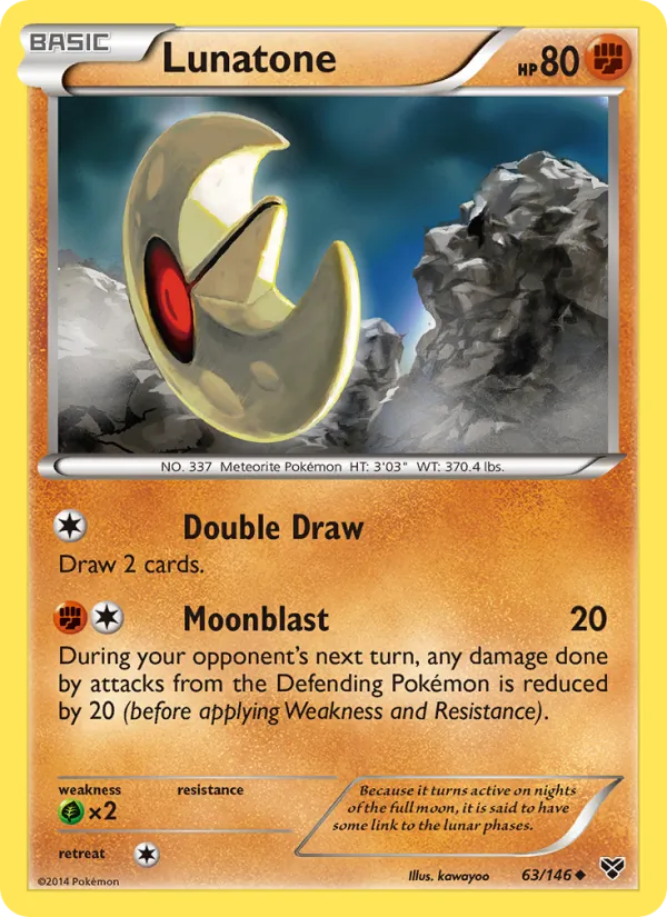 Lunatone #63 – XY card