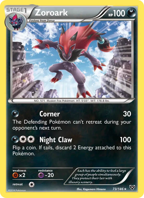 Zoroark #73 – XY card