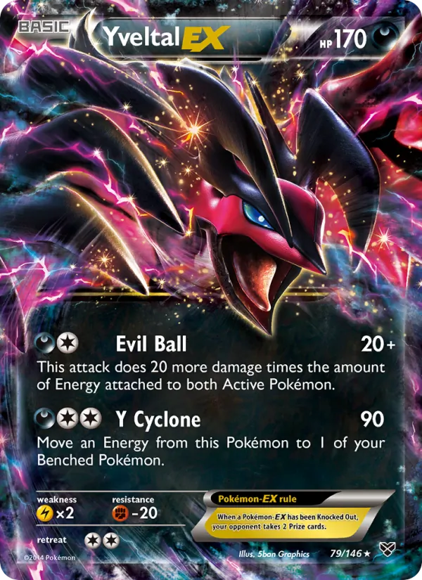 Yveltal EX #79 – XY card