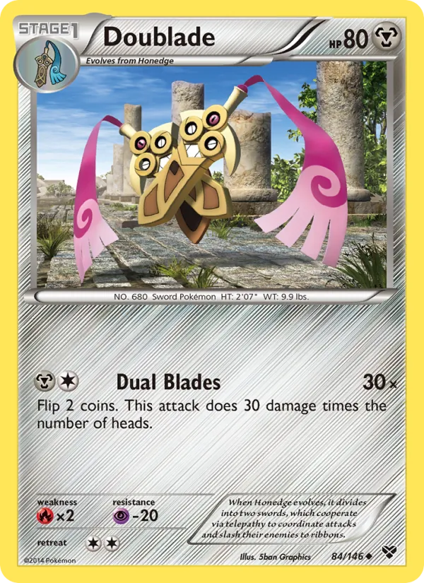 Doublade #84 – XY card