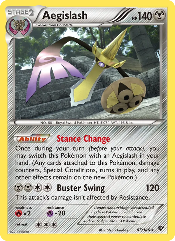 Aegislash #85 – XY card