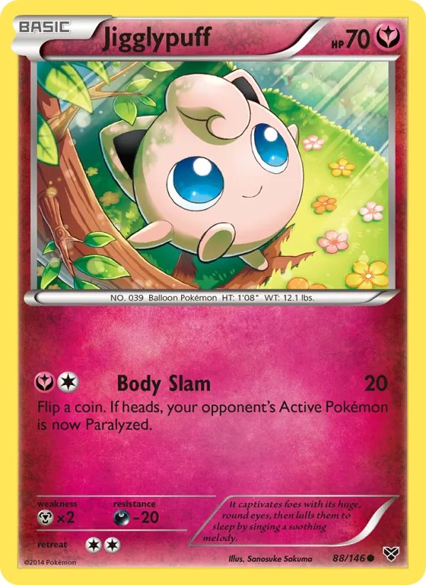 Jigglypuff #88 – XY card