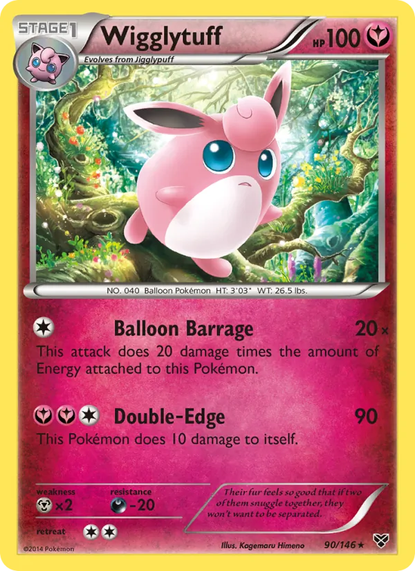 Wigglytuff #90 – XY card