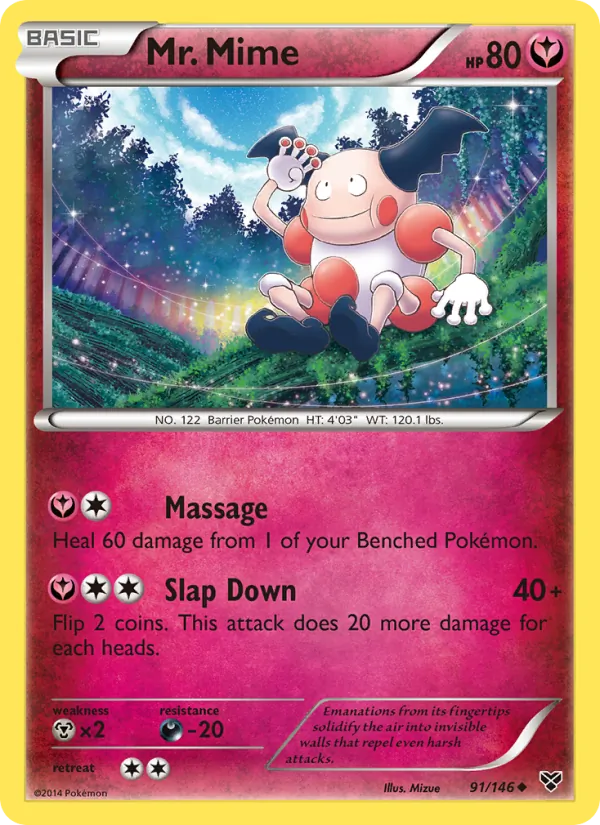 Mr. Mime #91 – XY card