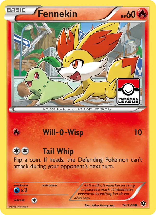 Fennekin #10 – Fates Collide card