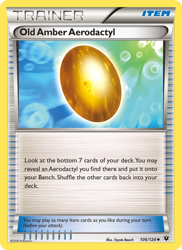 Old Amber Aerodactyl #106 – Fates Collide card