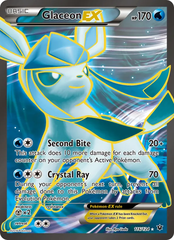 Glaceon EX #116 – Fates Collide card