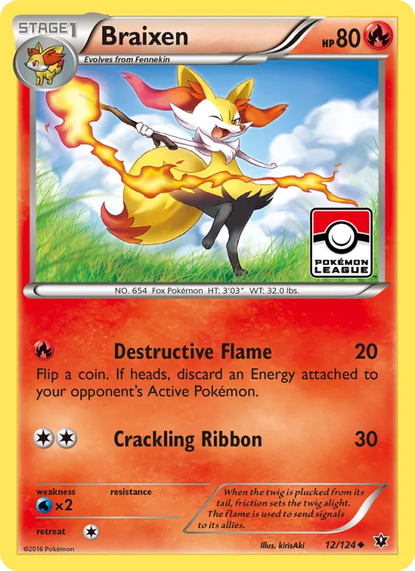 Braixen #12 – Fates Collide card