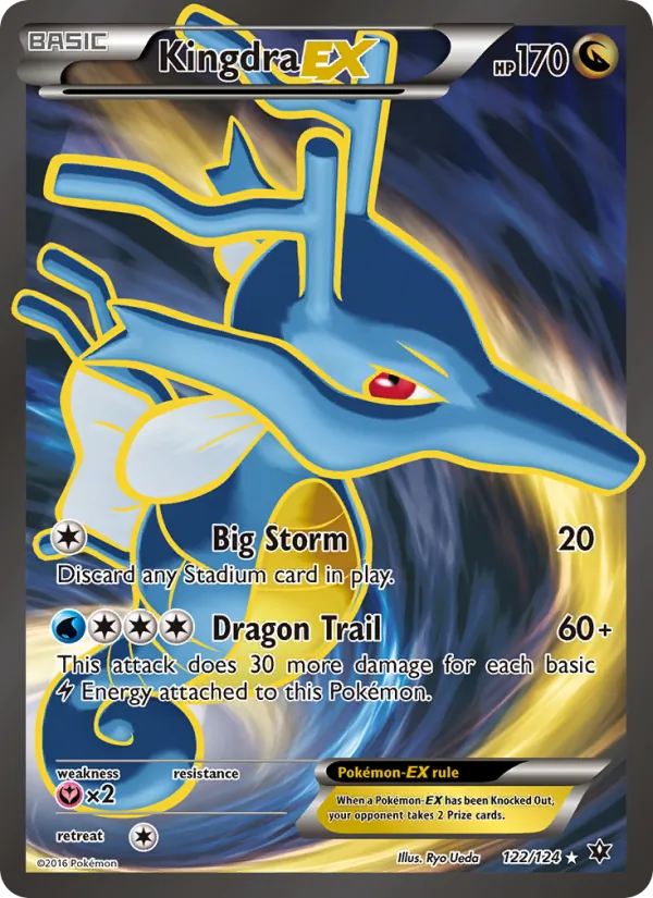 Kingdra EX #122 – Fates Collide card