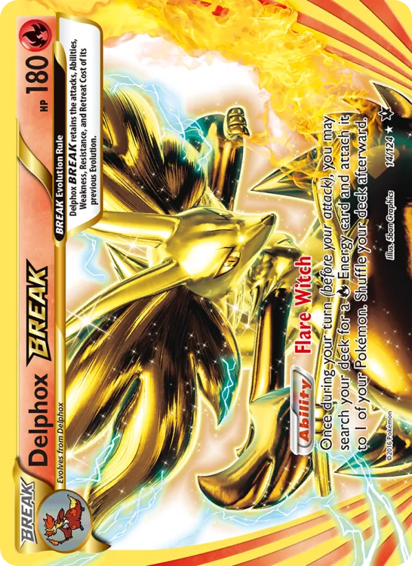 Delphox BREAK #14 – Fates Collide card