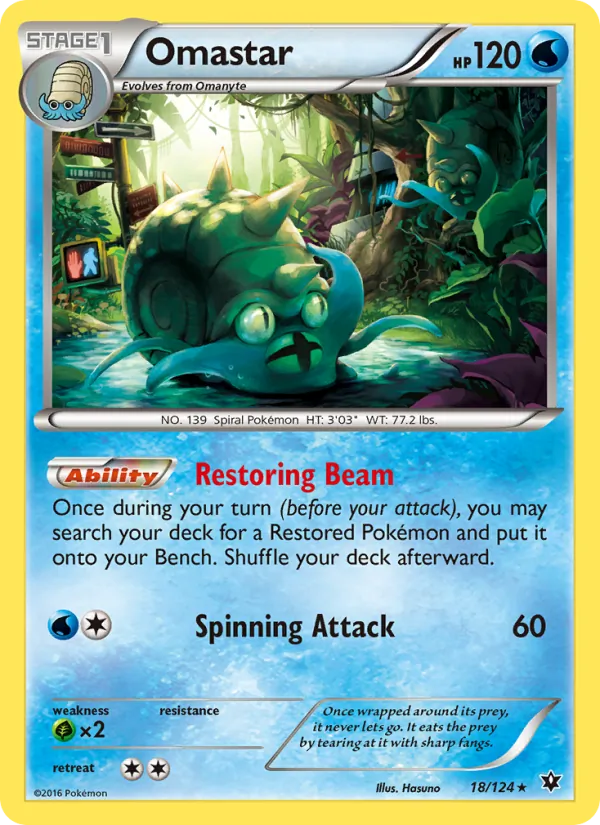 Omastar #18 – Fates Collide card