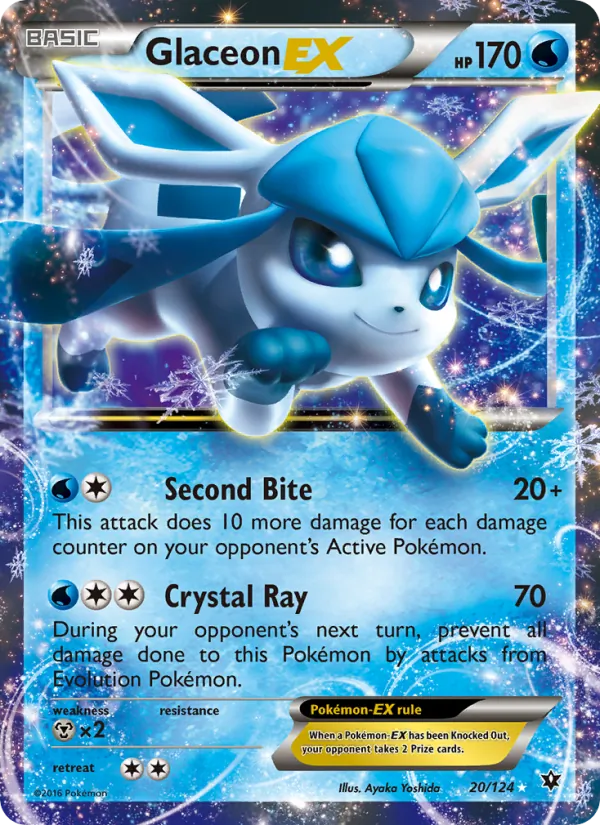 Glaceon EX #20 – Fates Collide card
