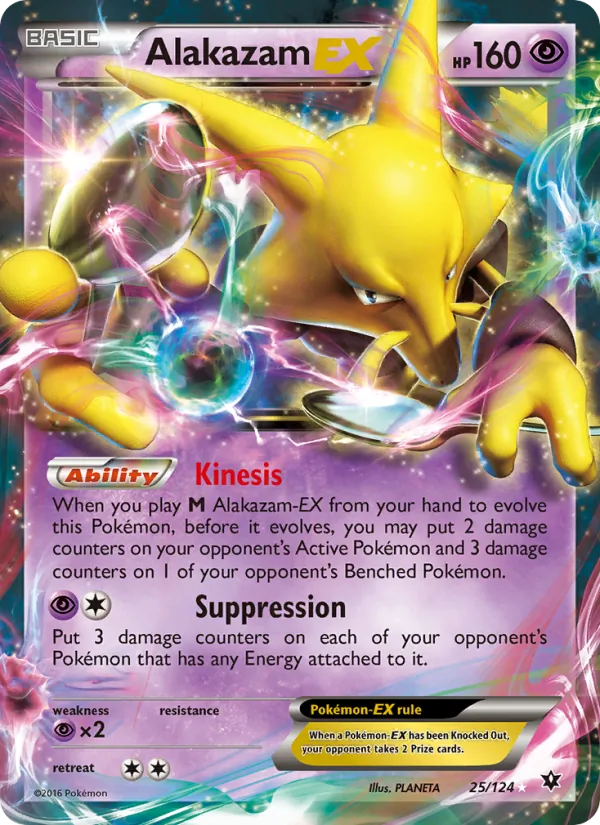 Alakazam EX #25 – Fates Collide card